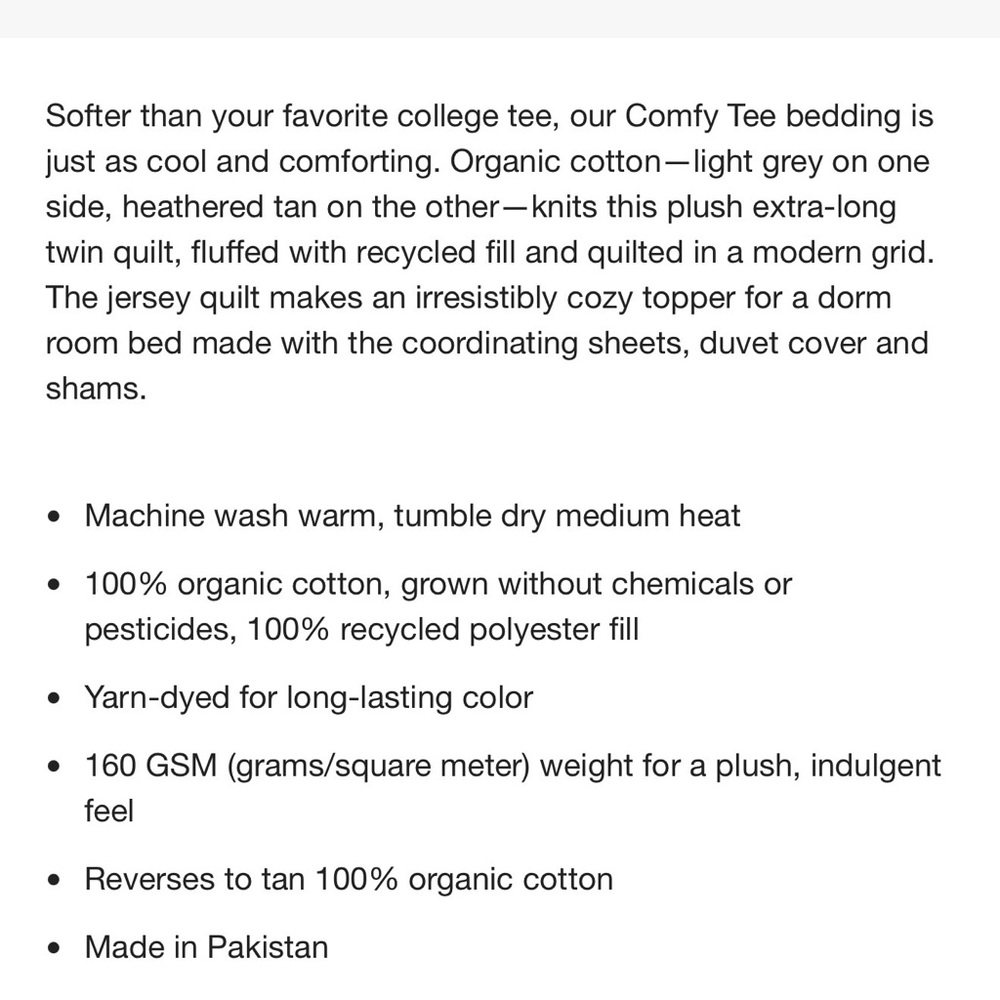 Crate&Barrel Soft Cream Comforter - Picture 13 of 13